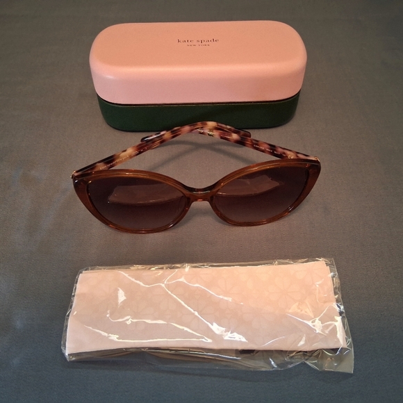 NWOT Kate Spade Brown Posh Sunglasses - Picture 3 of 15